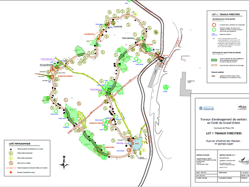 photo Création de deux sentiers en forêt de Grand Orient